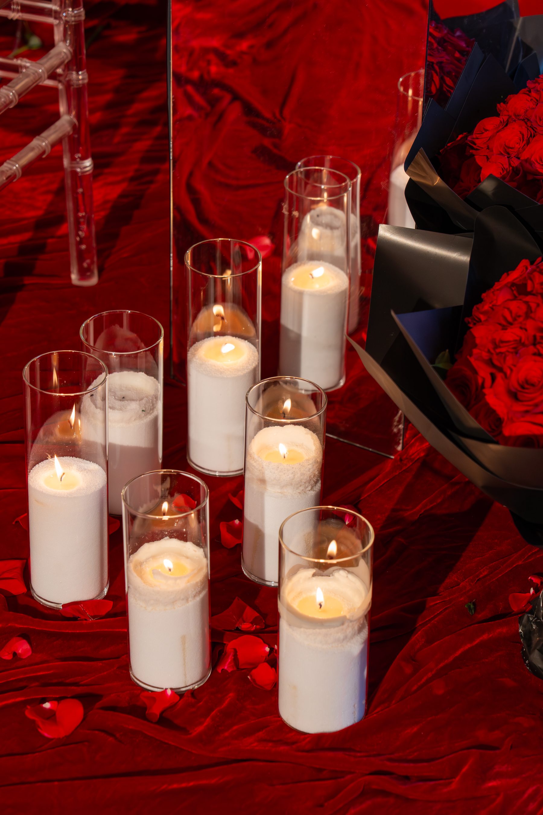 Candlelit event styling