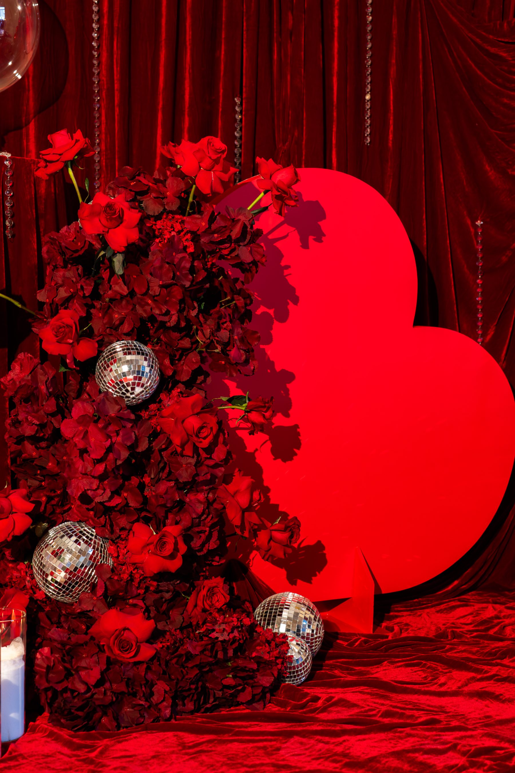 Heart and roses