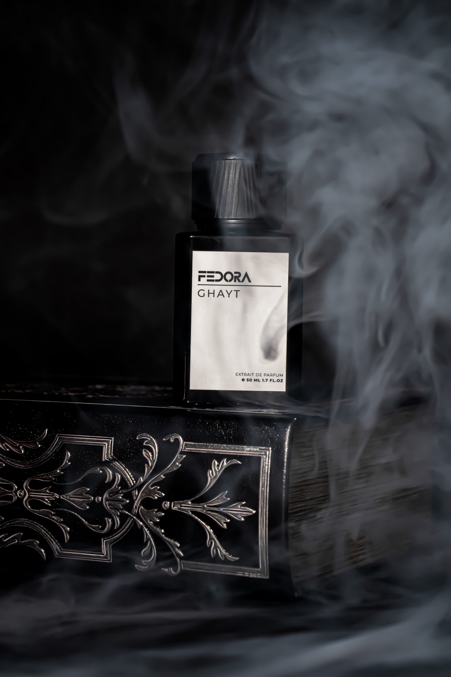 Fedora bottle on engine