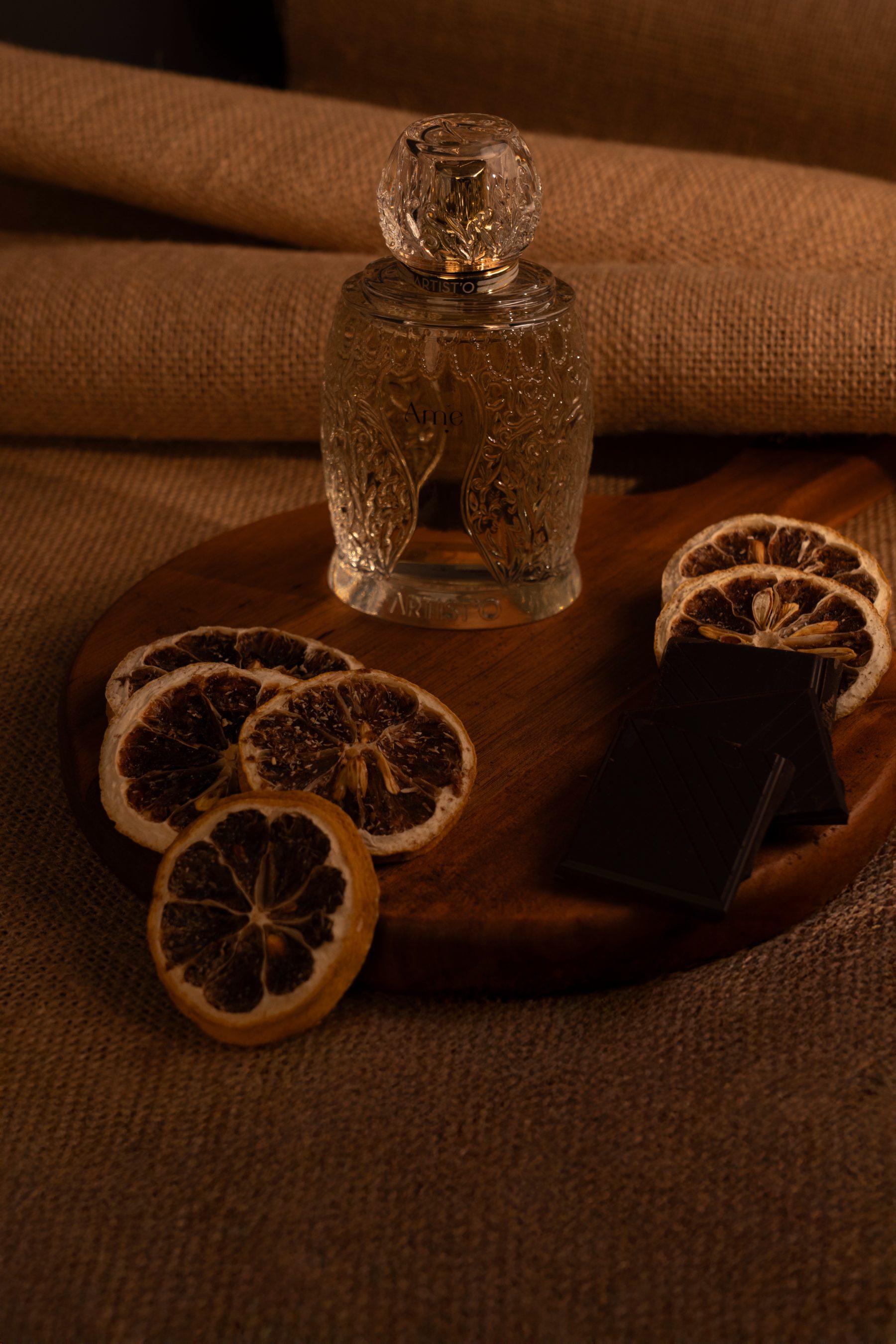 Chocolate flat lay